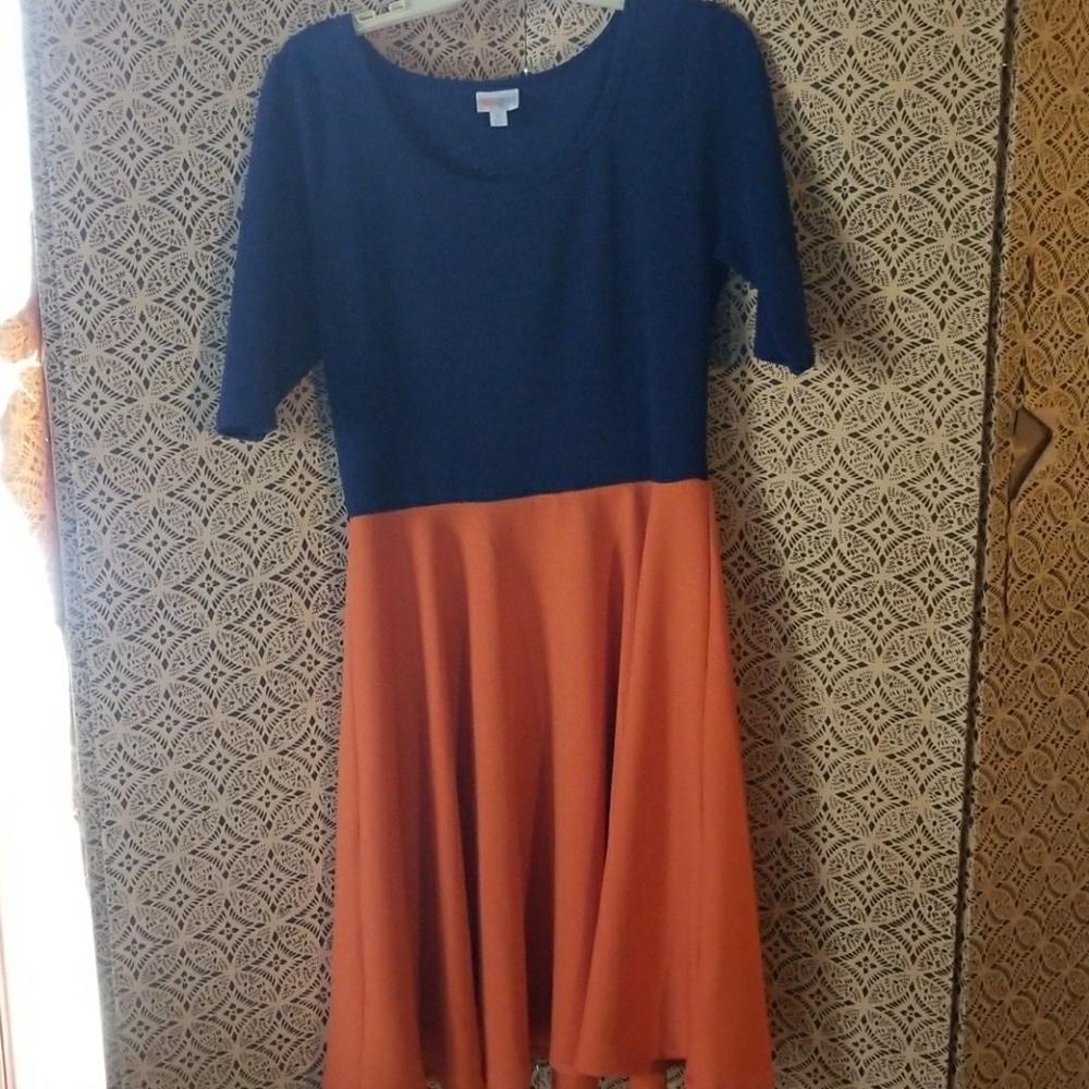 Lularoe Color Block Dress XL